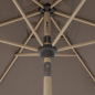 Preview: Doppler Balkon Kurbelschirm ALU WOOD Ultra 210x140cm höhenverstellbar Natur